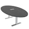 Skutchi Designs 45.25 in W, 71.5 in L, 29 in H, Engineered Wood Top, Grey HAR-OVL-46x72-T-ELEC-ASIANNIGHT - alternate 1